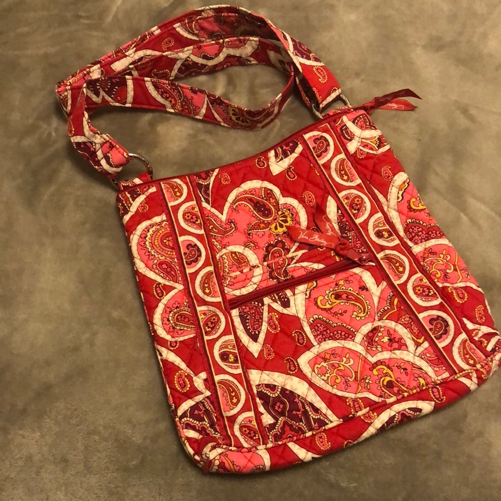 Vera Bradley cross body bag Rosy Posies hipster purse